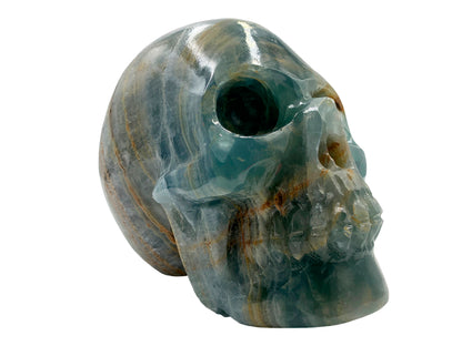 Blue Onyx Skull