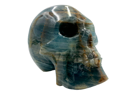 Blue Onyx Skull