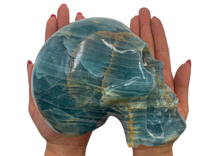 Blue Onyx Skull