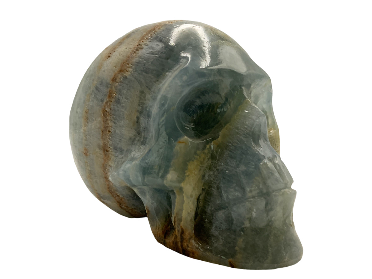 Blue Onyx Skull
