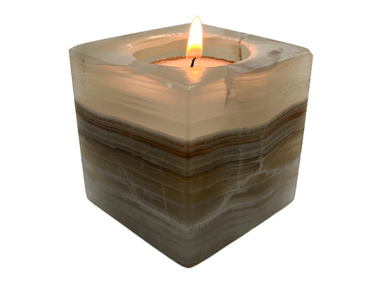 GrayOnyx Prism Candle Holder