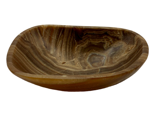 Brown Onyx Irregular Bowl