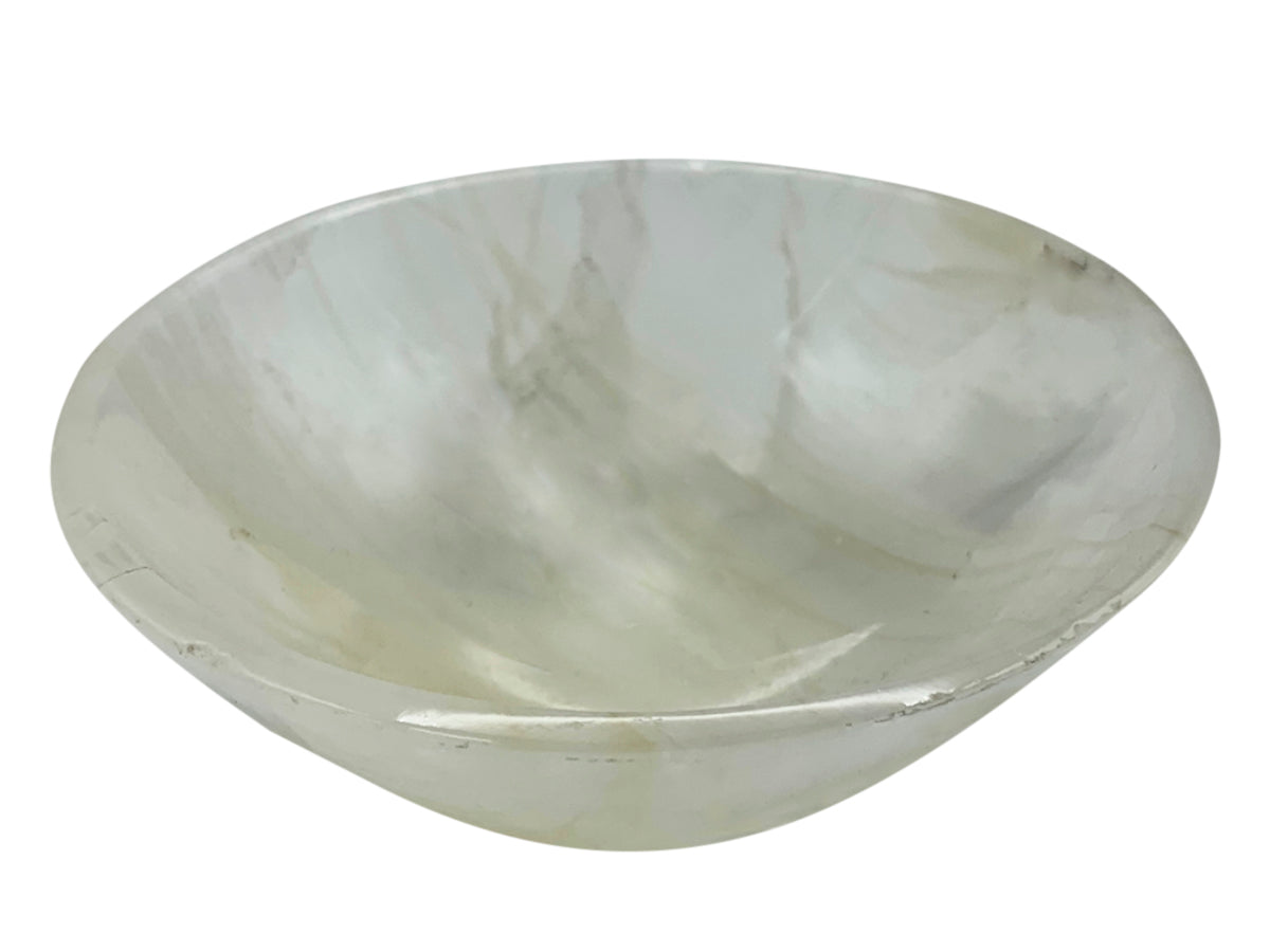 White Onyx Circular Bowl