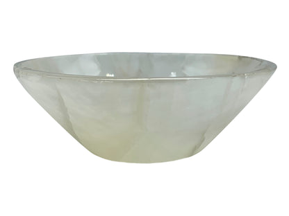 White Onyx Circular Bowl