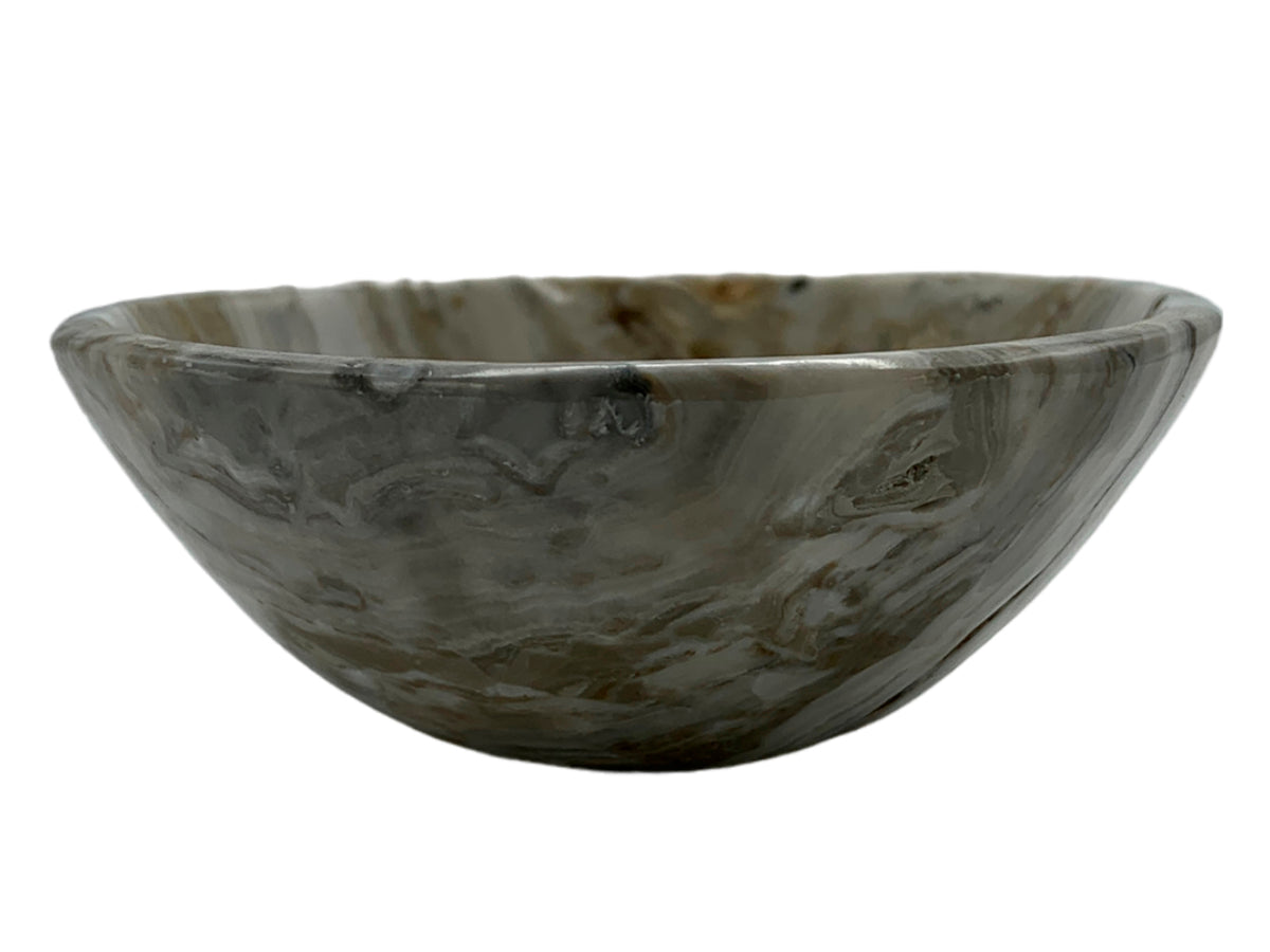 Gray Onyx Circular Snack Bowl