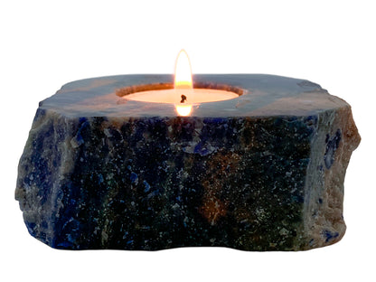 Sodalite Rustic Candle Holder