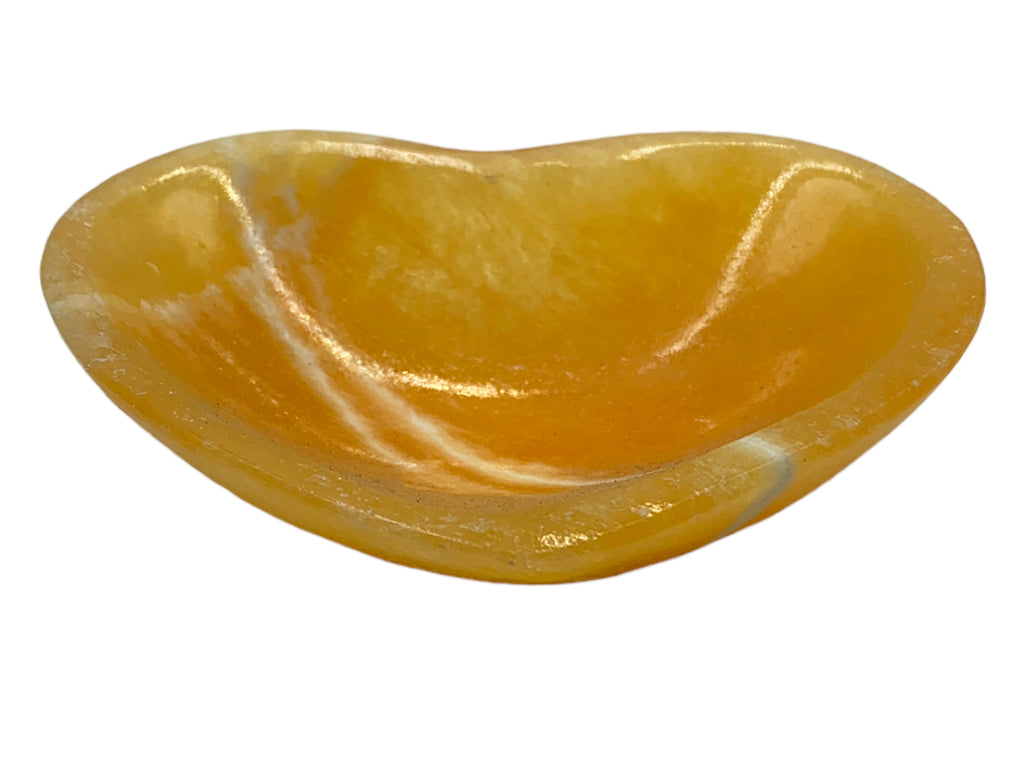 Orange Calcite Heart Bowl
