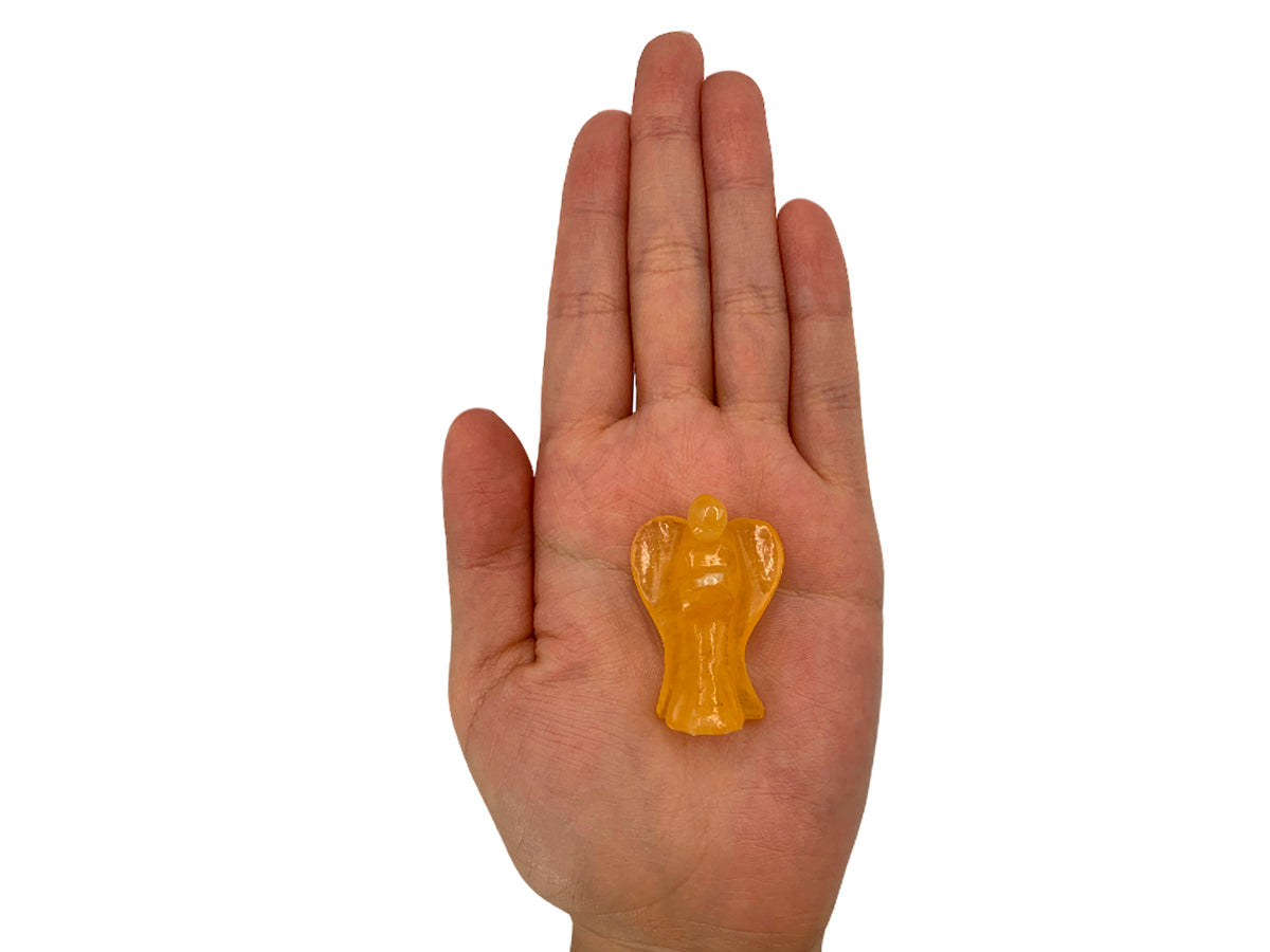 Orange Calcite Angel Polished