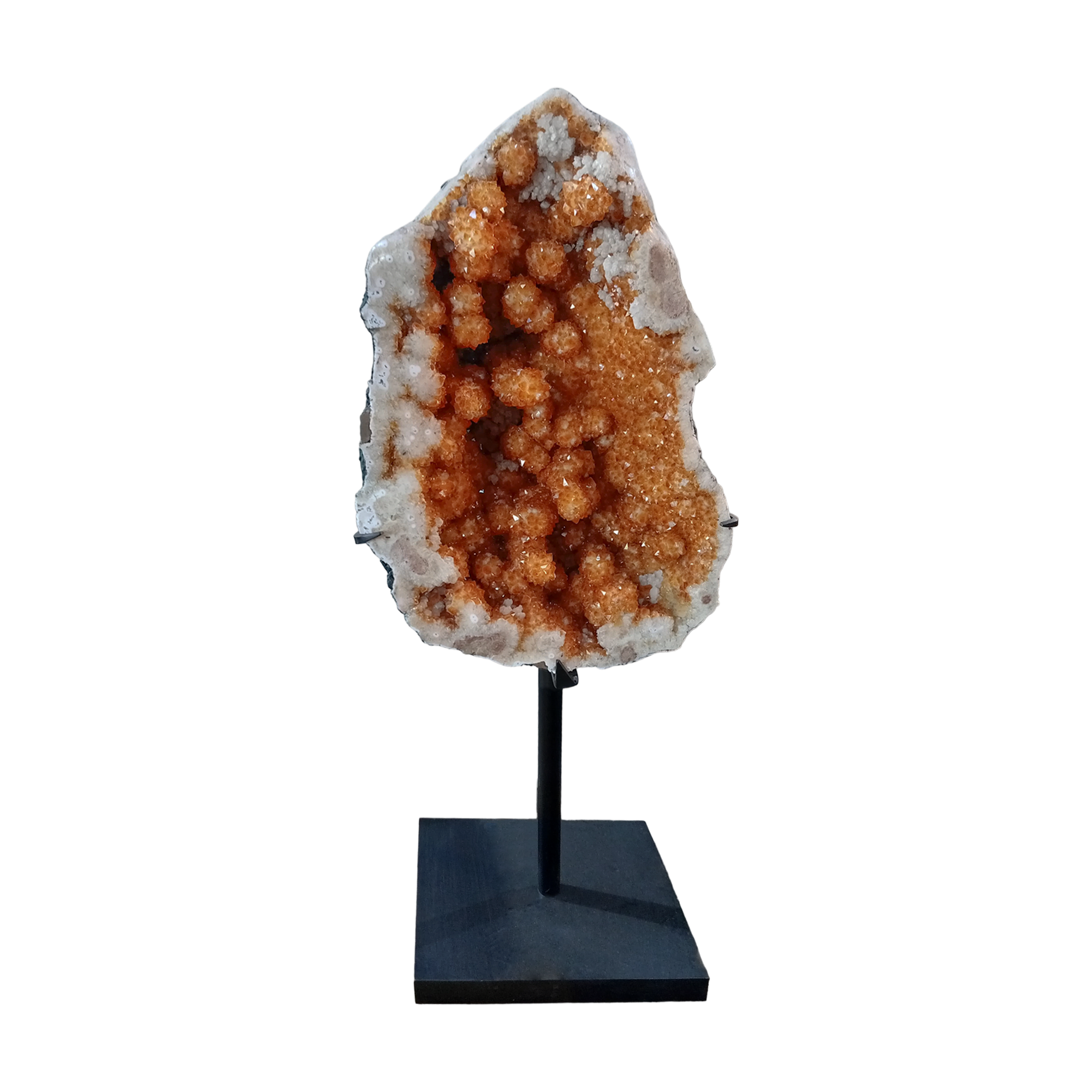 Polished edge citrine druzy 21x14x53 in.