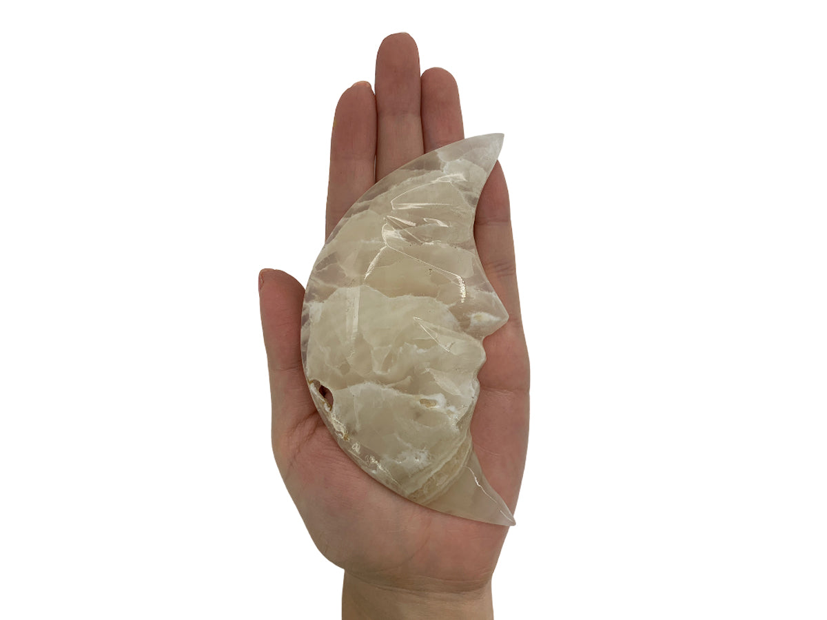 Nacre Half Moon Face