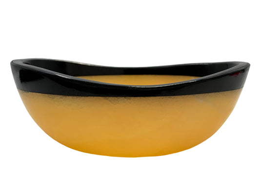 Orange Onyx Oval Bowl