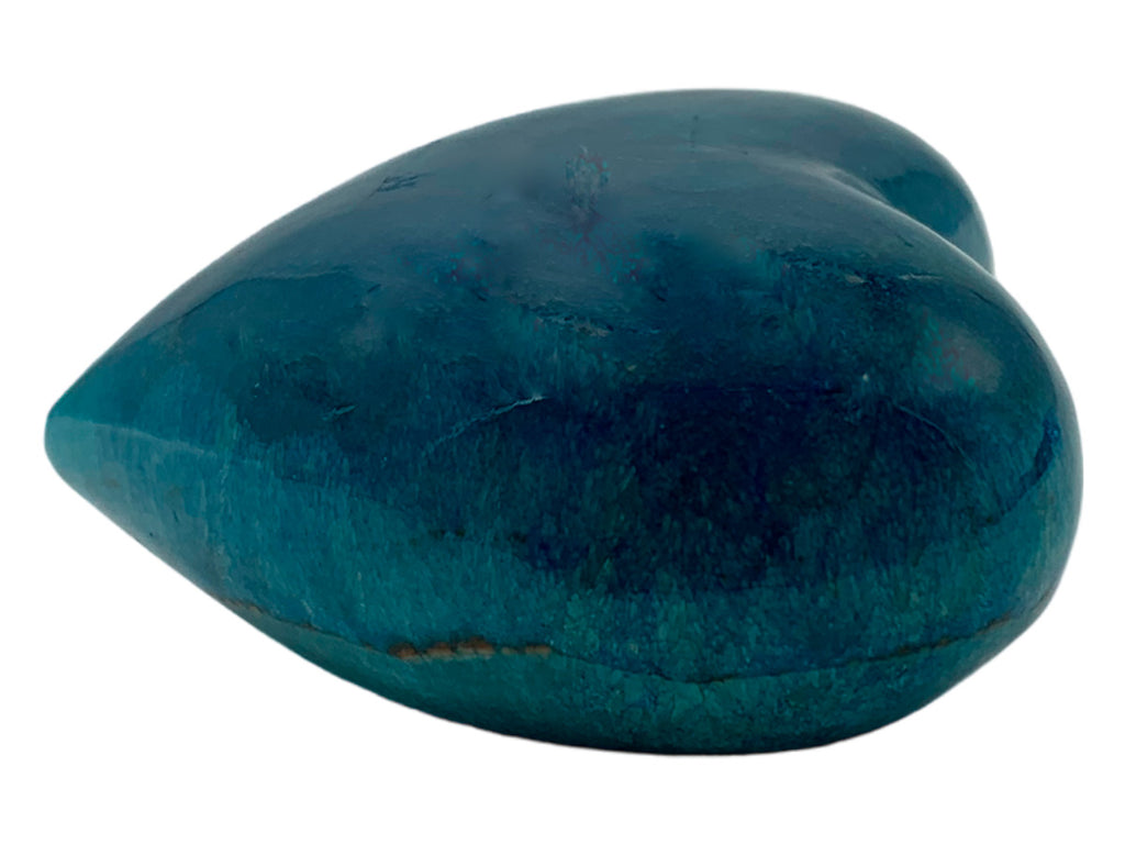 Blue Pigmented Onyx Heart
