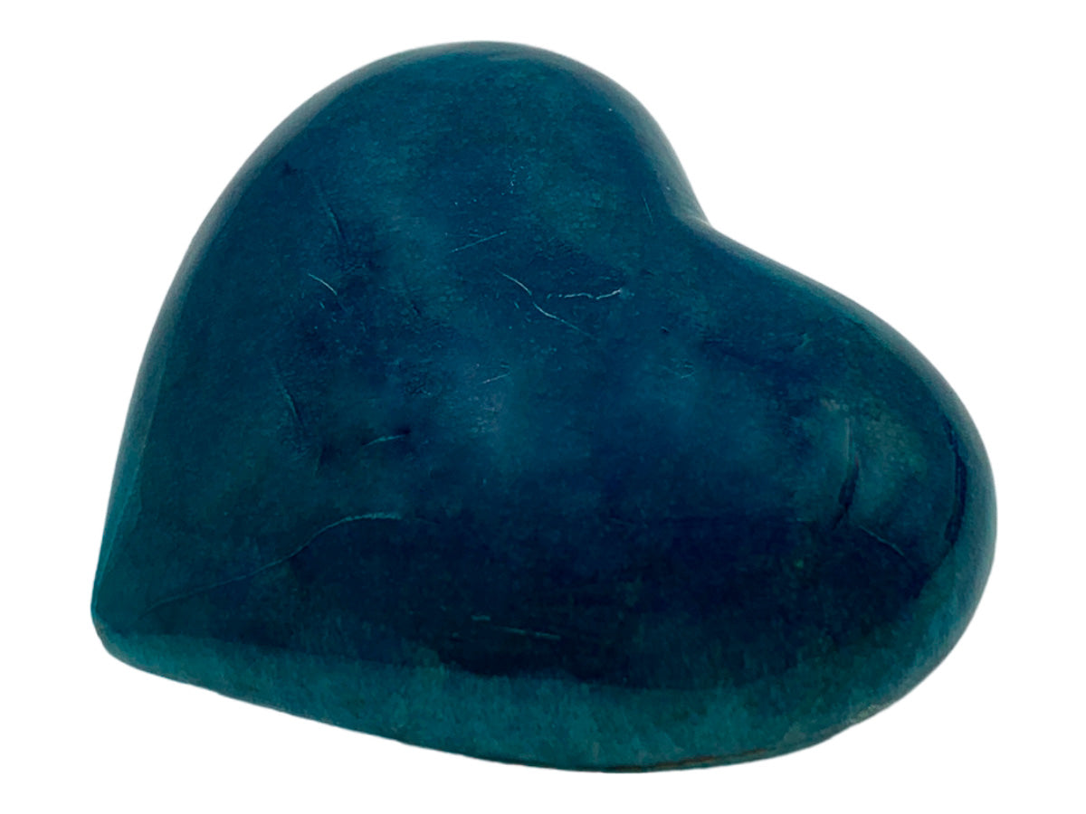 Blue Pigmented Onyx Heart