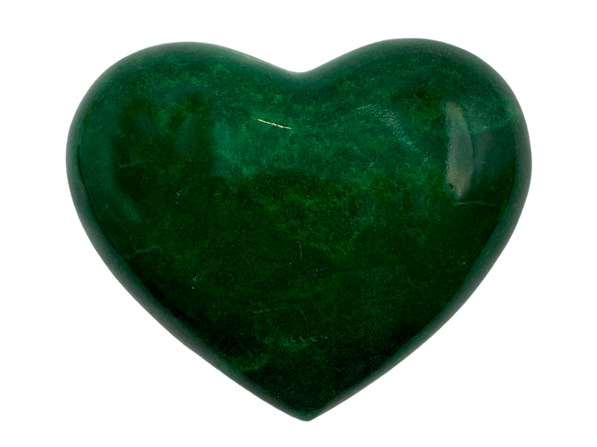 Green Pigmented Onyx Heart