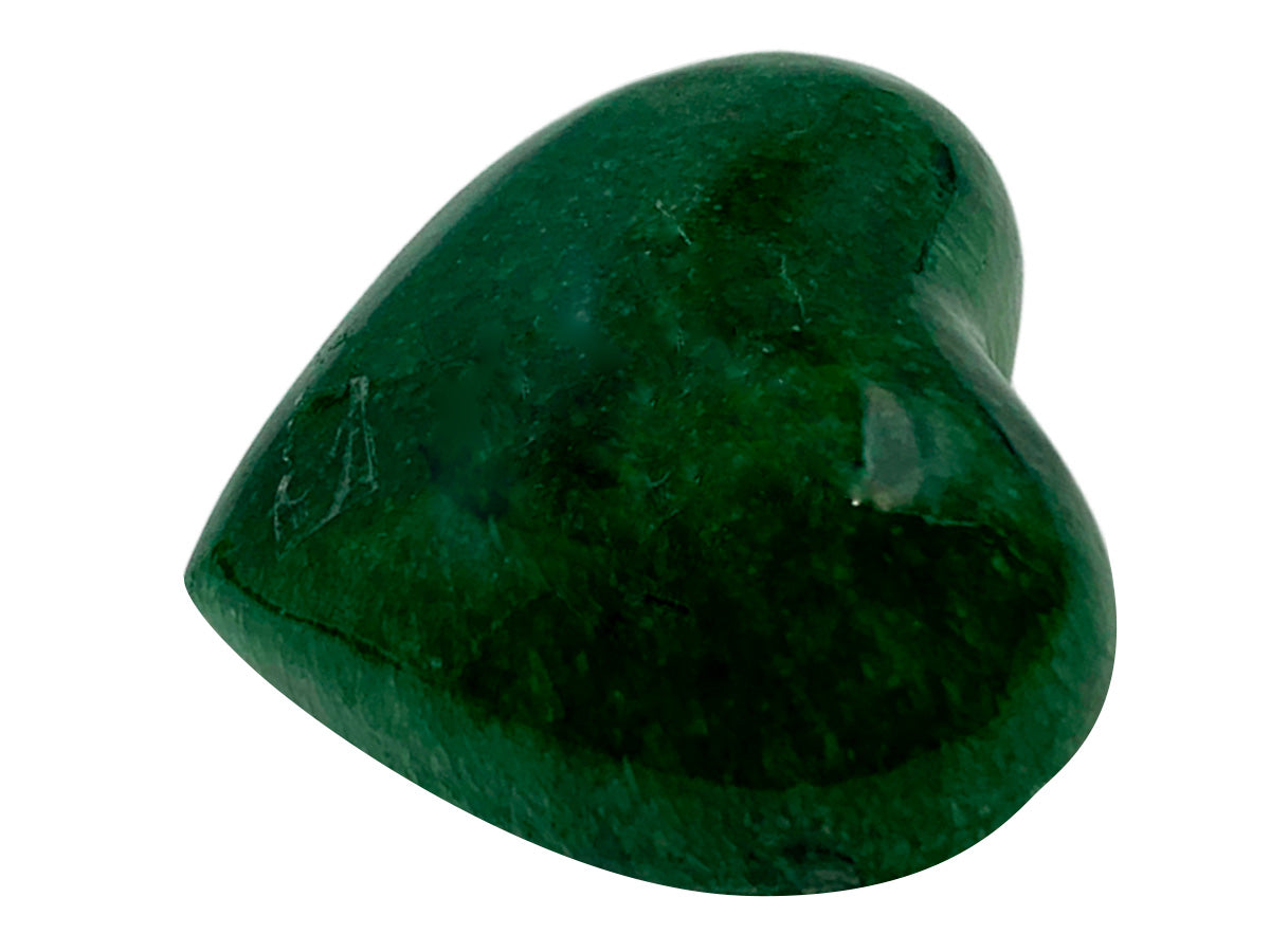 Green Pigmented Onyx Heart