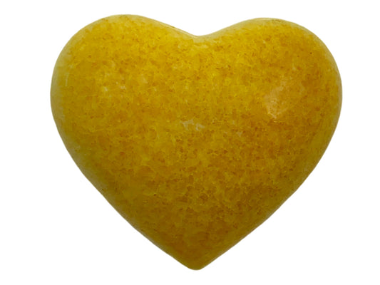 Yellow Pigmented Onyx Heart