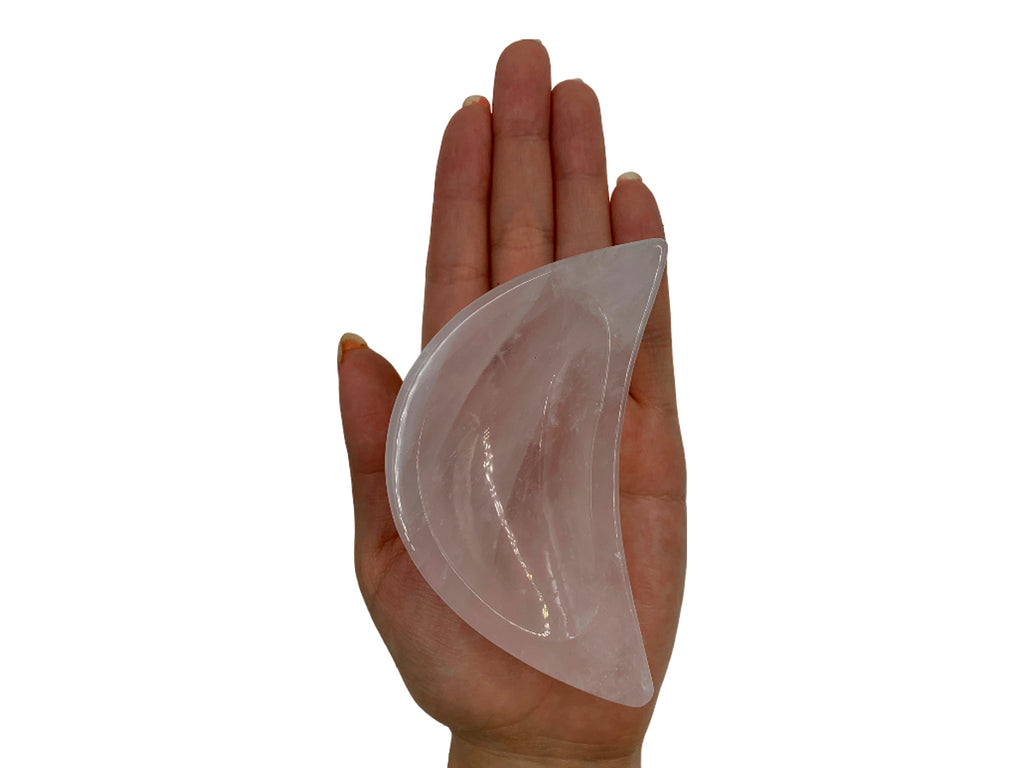 Pink Quartz Moon Snack Bowl
