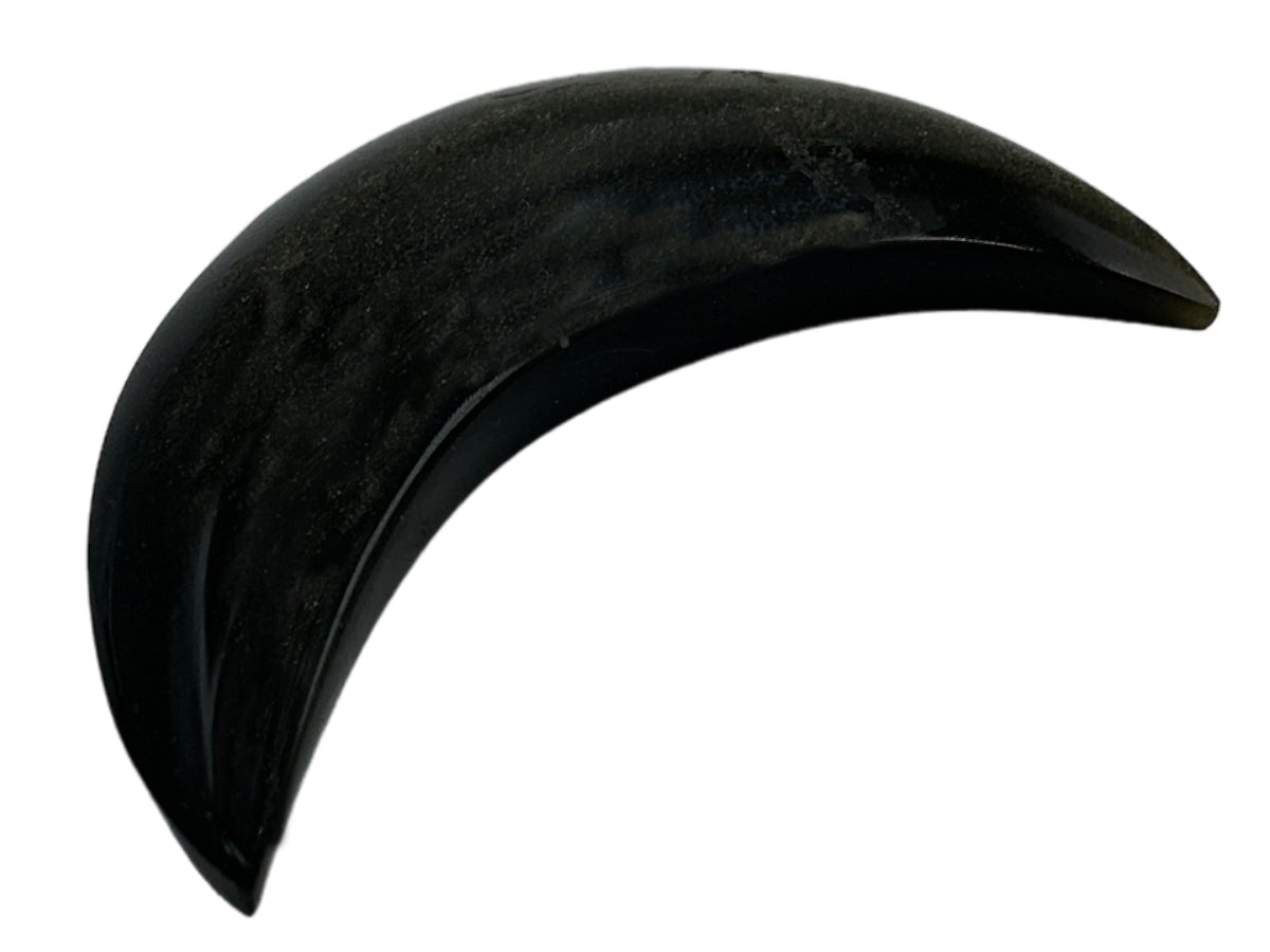 Golden Obsidian Black Moon Face