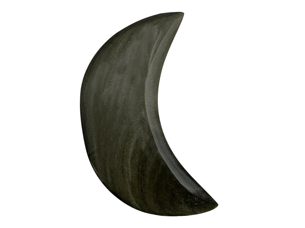 Golden Obsidian Black Moon Face