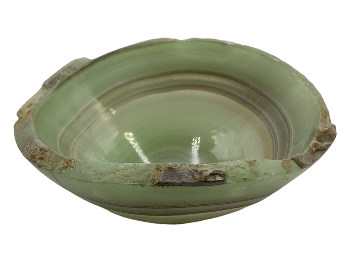 Green Onyx Irregular Bowl