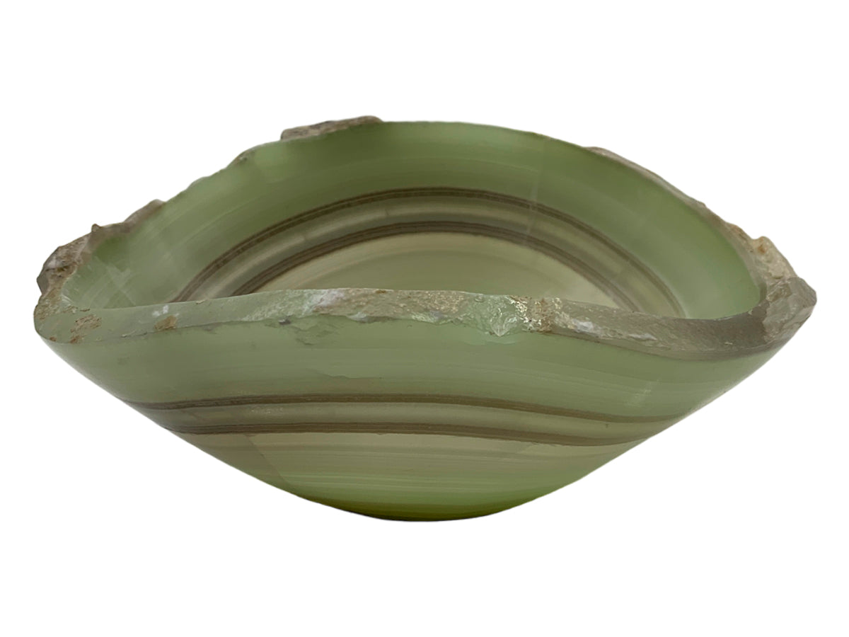 Green Onyx Irregular Bowl