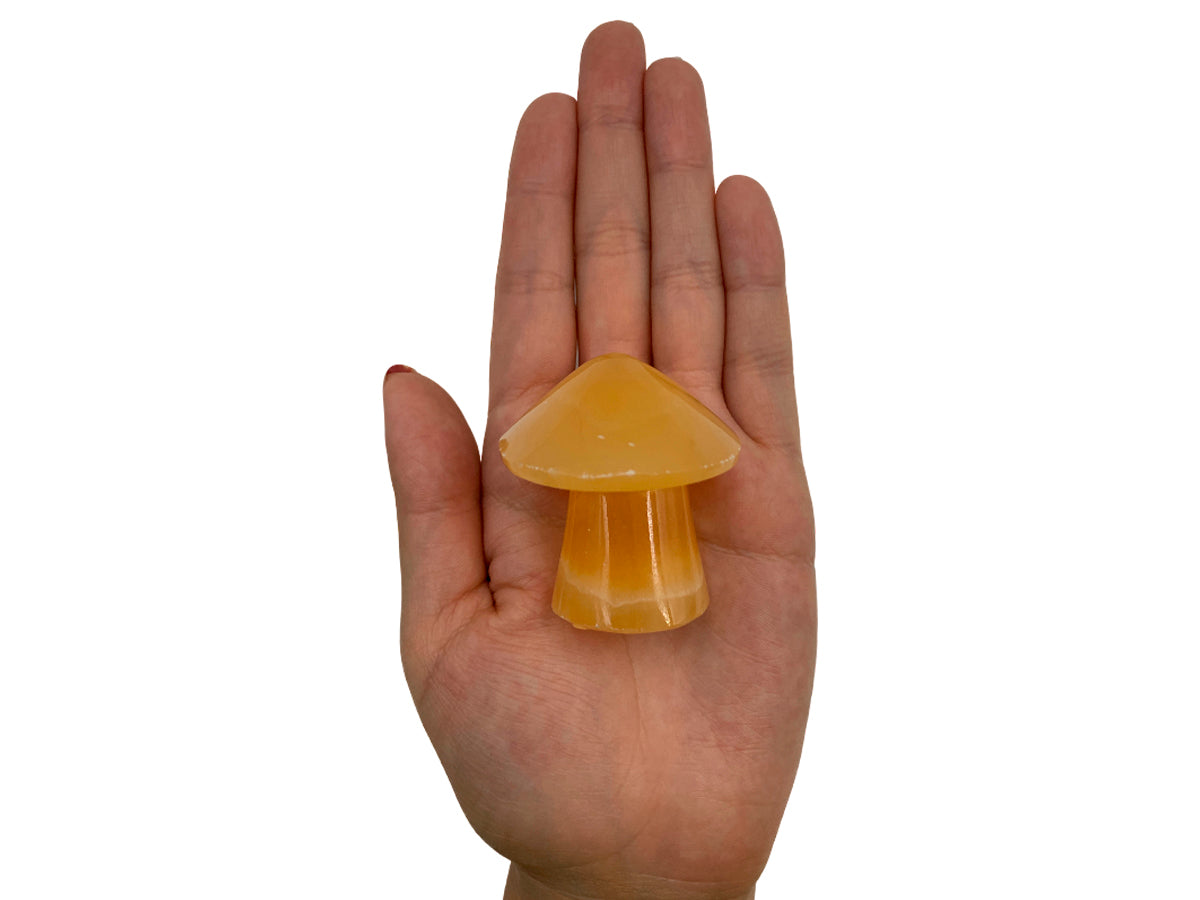 Orange Calcite Irregular Mushroom