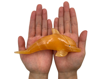 Orange Calcite Dolphin