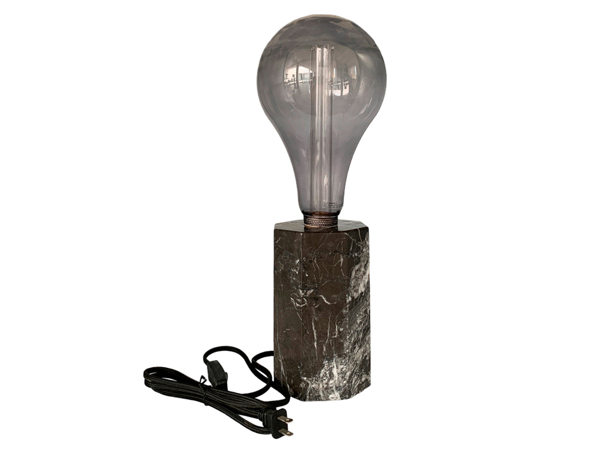 Black Marble Octagon Lamp