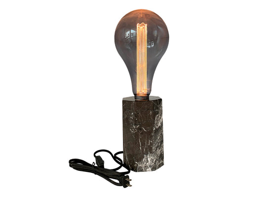 Black Marble Octagon Lamp