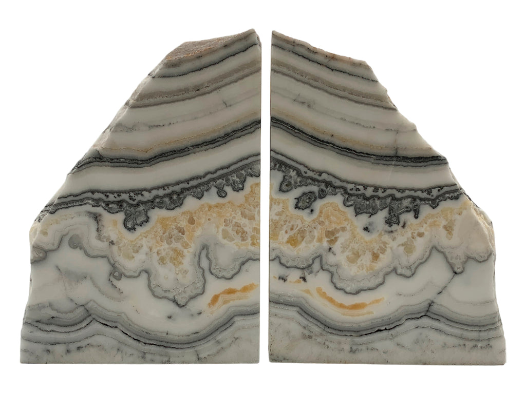 Zebra Calcite Bookend Pair