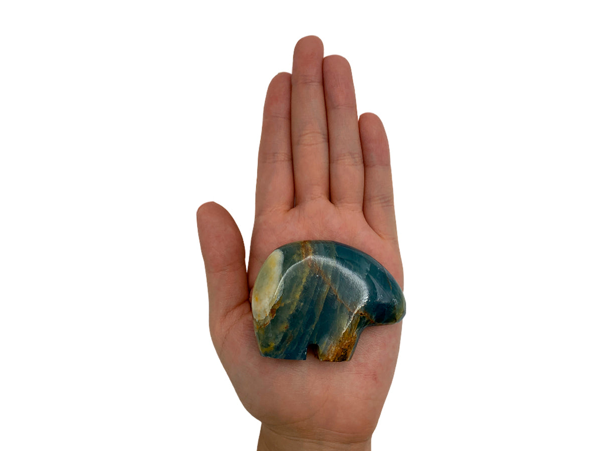 Blue Onyx Flat Polar Bear