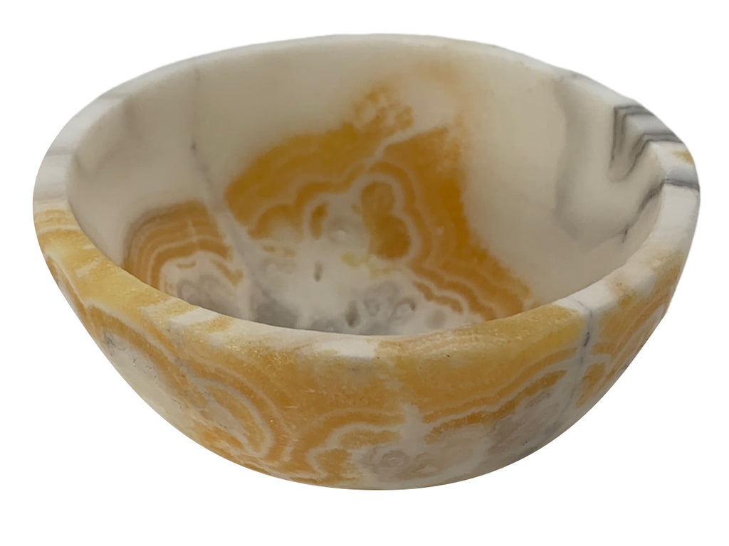 Zebra Onyx Circular Bowl