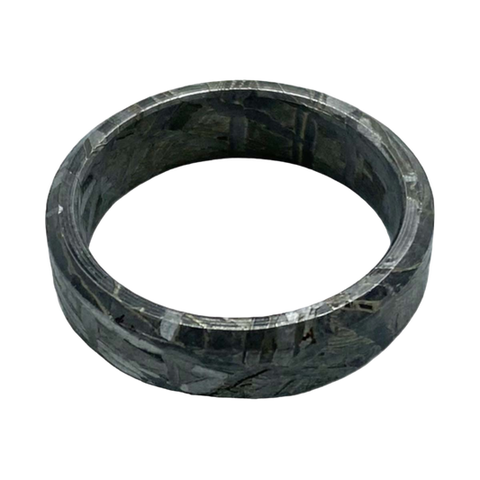 Aletai gray iron meteorite ring