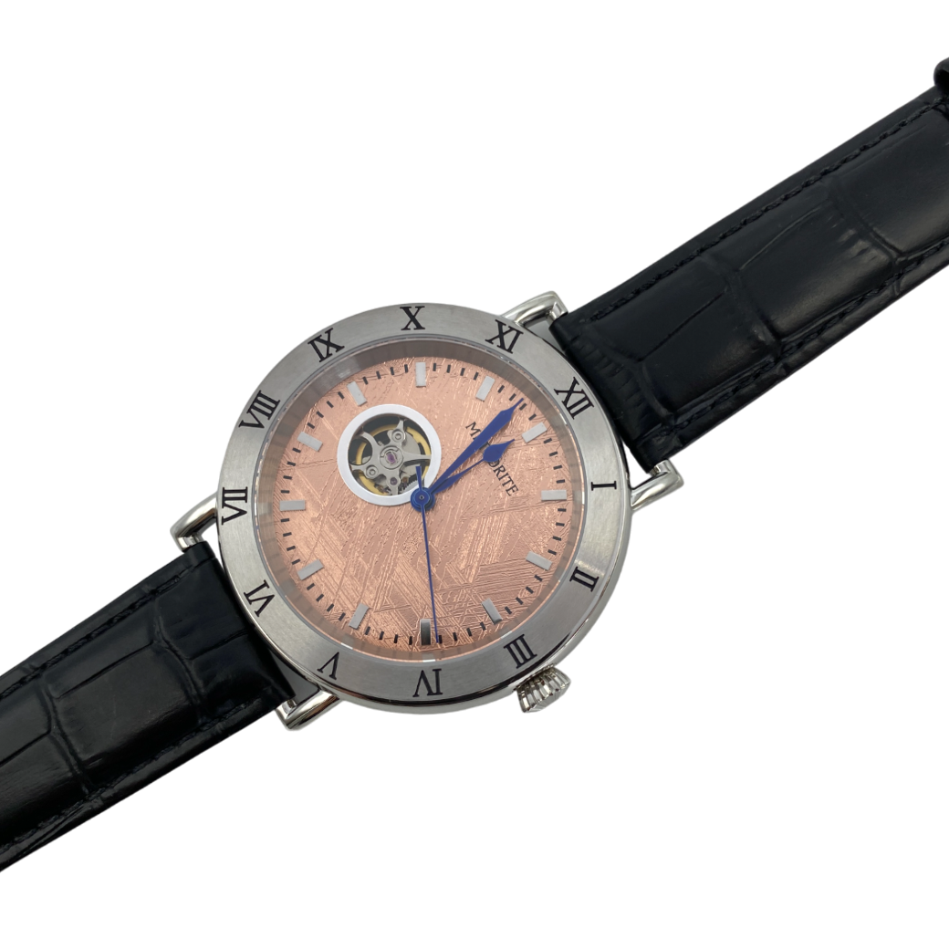 Men’s watch with Muonionalusta meteorite plate, 4.5 cm dial