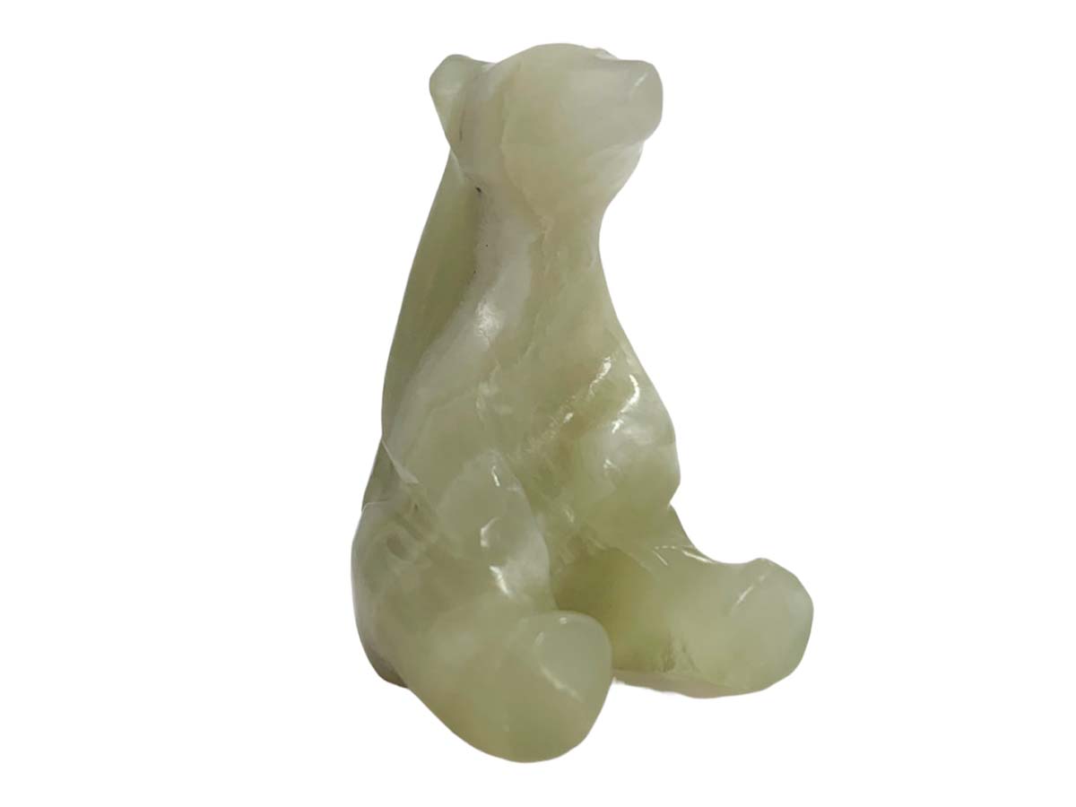 Green Onyx Sitting Polar Bear