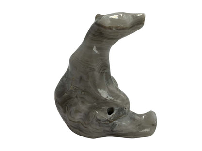 Gray Onyx Sitting Polar Bear