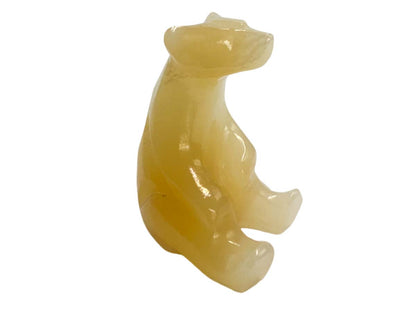 Amber Onyx Sitting Polar Bear