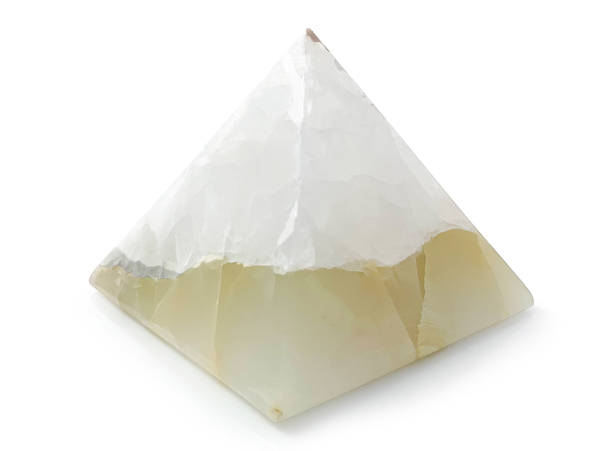 White Onyx Pyramid