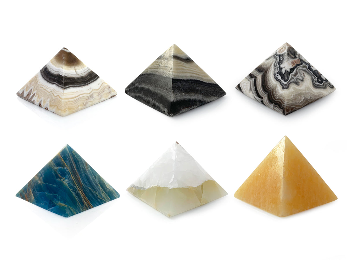 White Onyx Pyramid