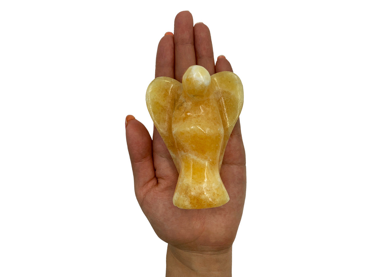Orange Calcite Angel Polished