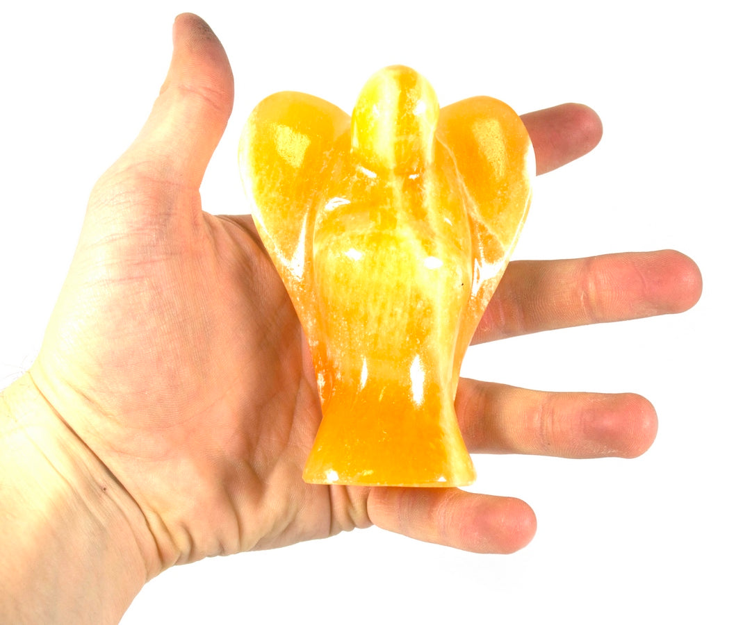 Orange Calcite Angel Polished