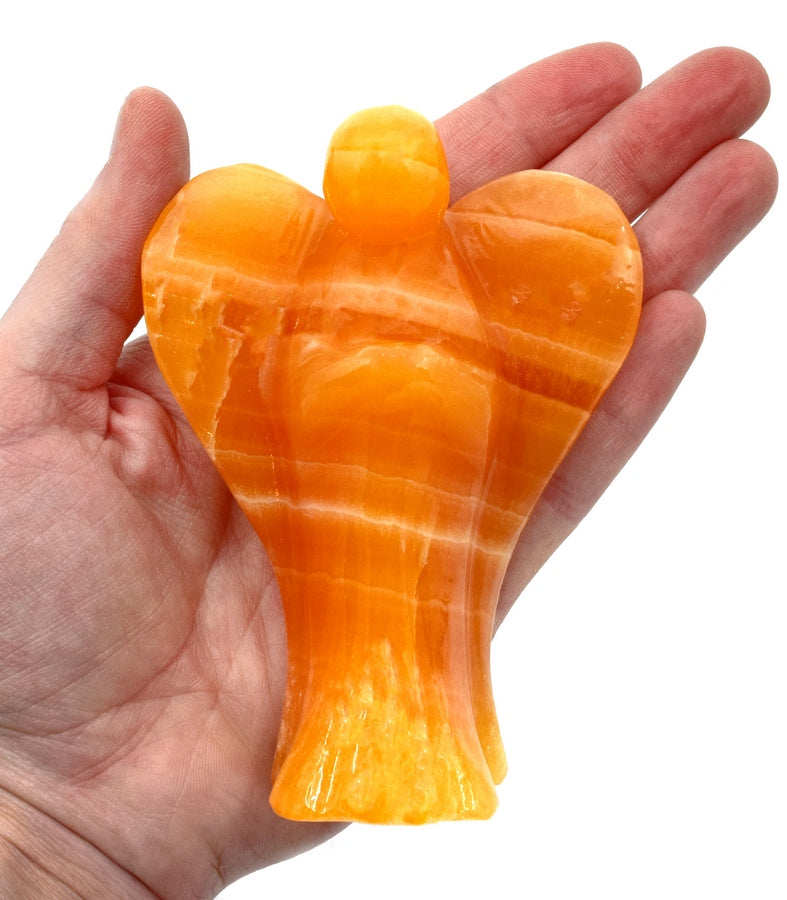 Orange Calcite Angel Polished
