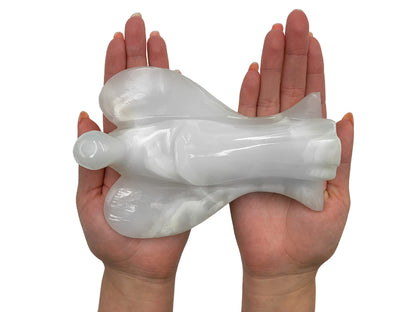 White Onyx Angel Polished