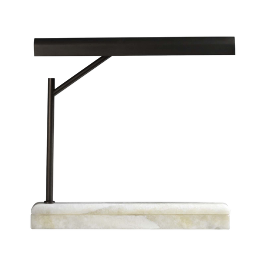 Metal Support Lamp With Marble Base  40X48 Cm