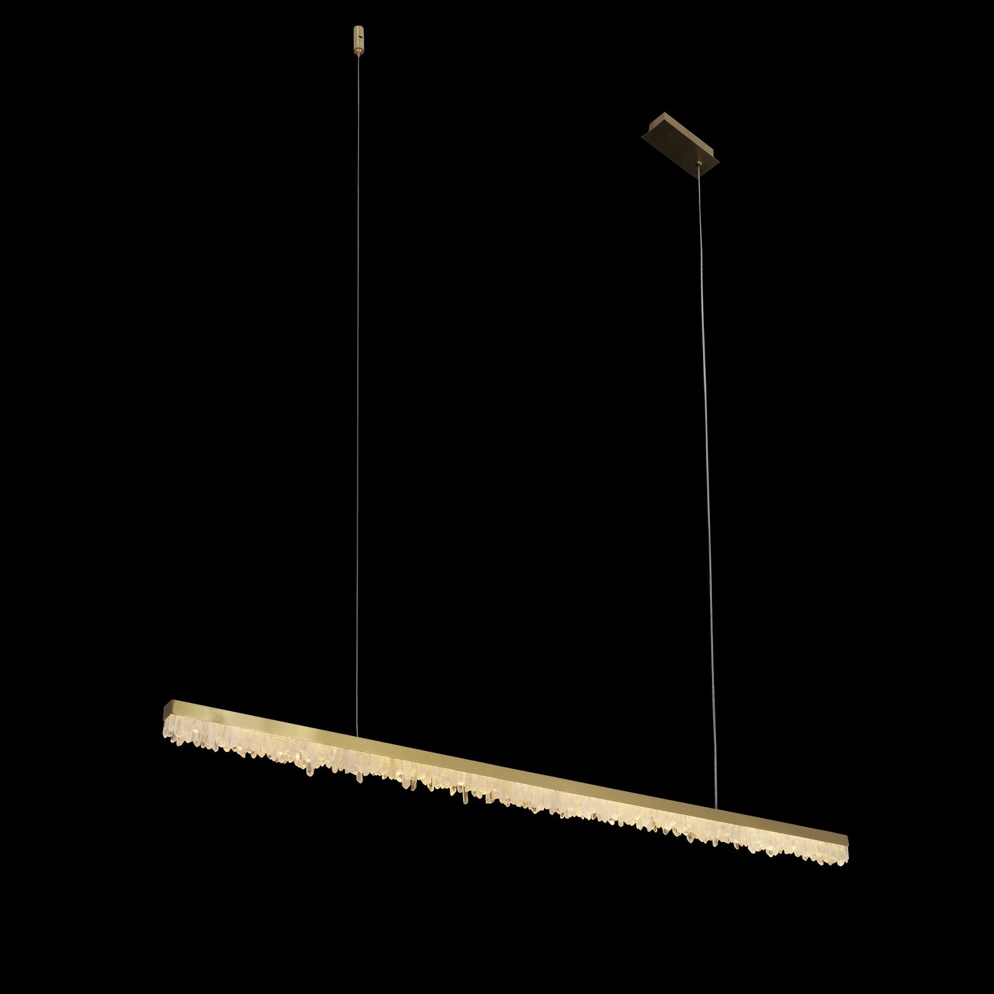 Bar Lamp With Quartz Point Tips  120 Cm