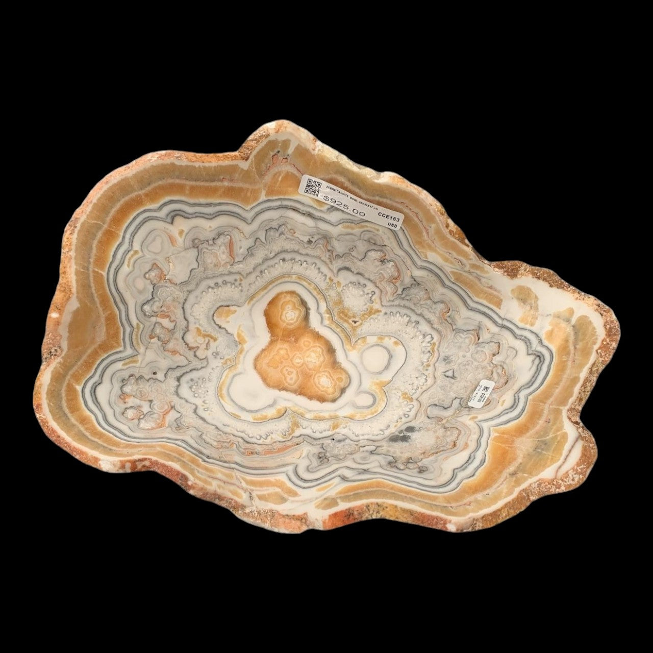 Zebra Calcite Bowl  CCE163