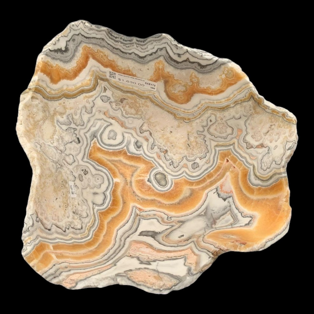 Zebra Calcite Bowl  CCE172