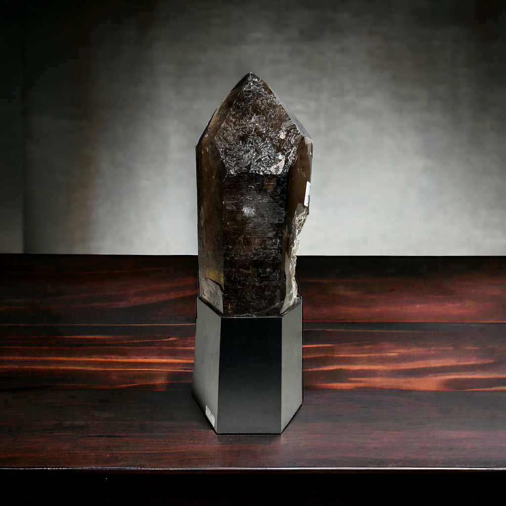 Smokey quartz lamp