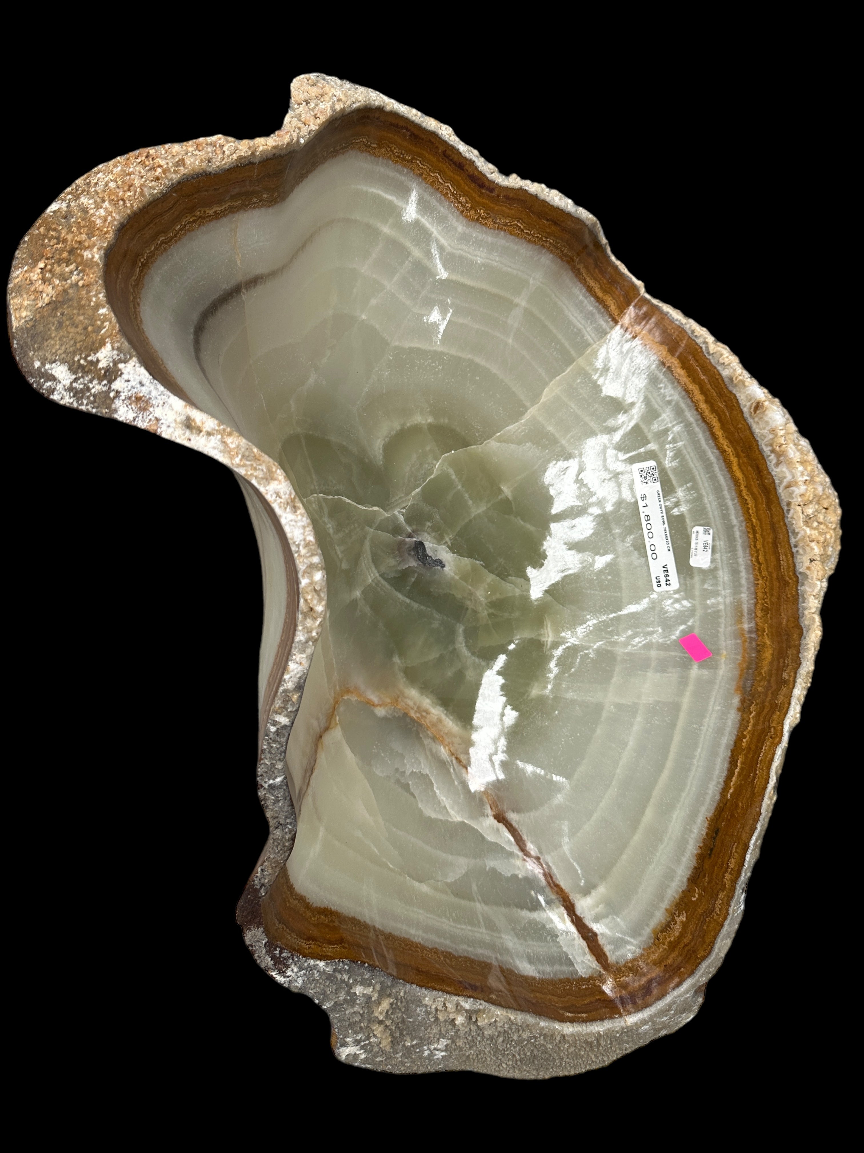 Green Onyx Bowl  VE642