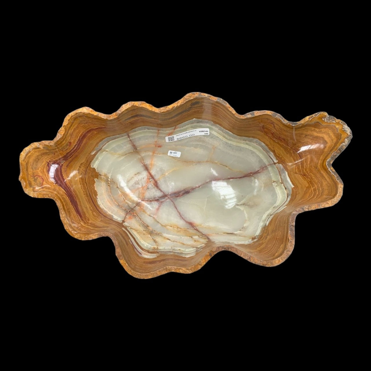 Green Onyx Bowl  VEB342